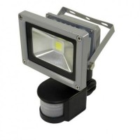 Светодиодный прожектор LEDEX 10W sensor, 800lm, 6500К холодный белый, 120º, IP65,