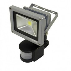 Светодиодный прожектор LEDEX 10W sensor, 800lm, 6500К холодный белый, 120º, IP65,