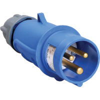 Вилка 013 2Р+PЕ 16А 220В IP44