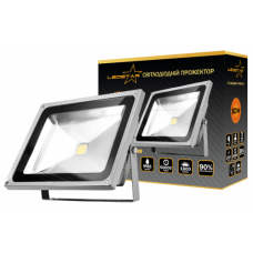 Светодиодный прожектор LEDSTAR 50W, 3250lm, 6500К холодный белый, 120º, IP65, TL12103