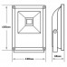 Светодиодный прожектор LEDEX 20W, 1300lm, 6500К холодный белый, 120º, IP65, (slim)