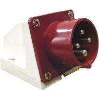 Вилка 524 стац.3Р+РЕ 32А 380В IP44