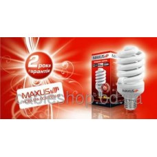 Лампа энергосберегающая Maxus XPiral 20W 4100K E27
