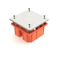 Коробка КМ41001 распаячная для тв.стен 92x92x40мм