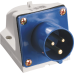 Вилка 513 стац.2р+PЕ 16А 220В IP 44