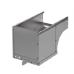Кут CS 45 вертикальний внутр. 45° 100/100, нержавіючий